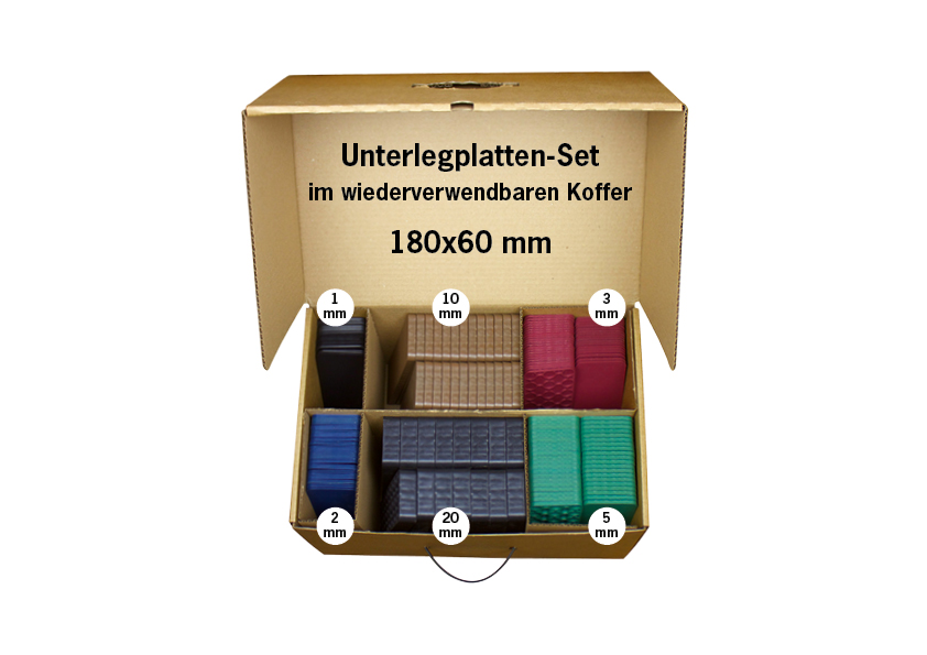 CM Unterlegplatte 60mm Koffer Set
