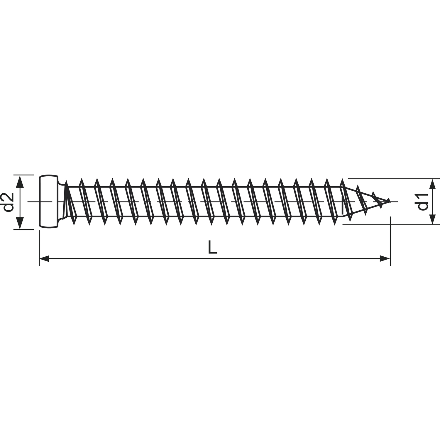 Rahmenanker 7.5x152 ZYL TX30 verzinkt