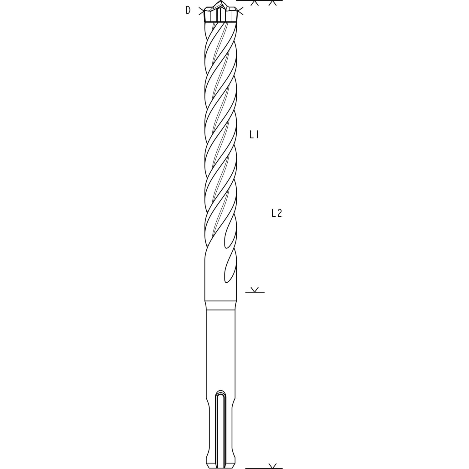 HM-Hammerb. SDS-Plus-7X L. 265 ø 6,5 mm