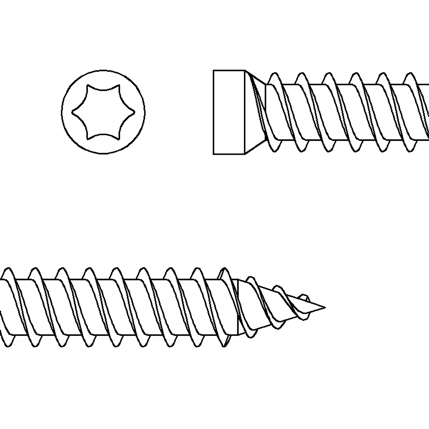 Fenstermontageschr. Ø7,5x252-ZK