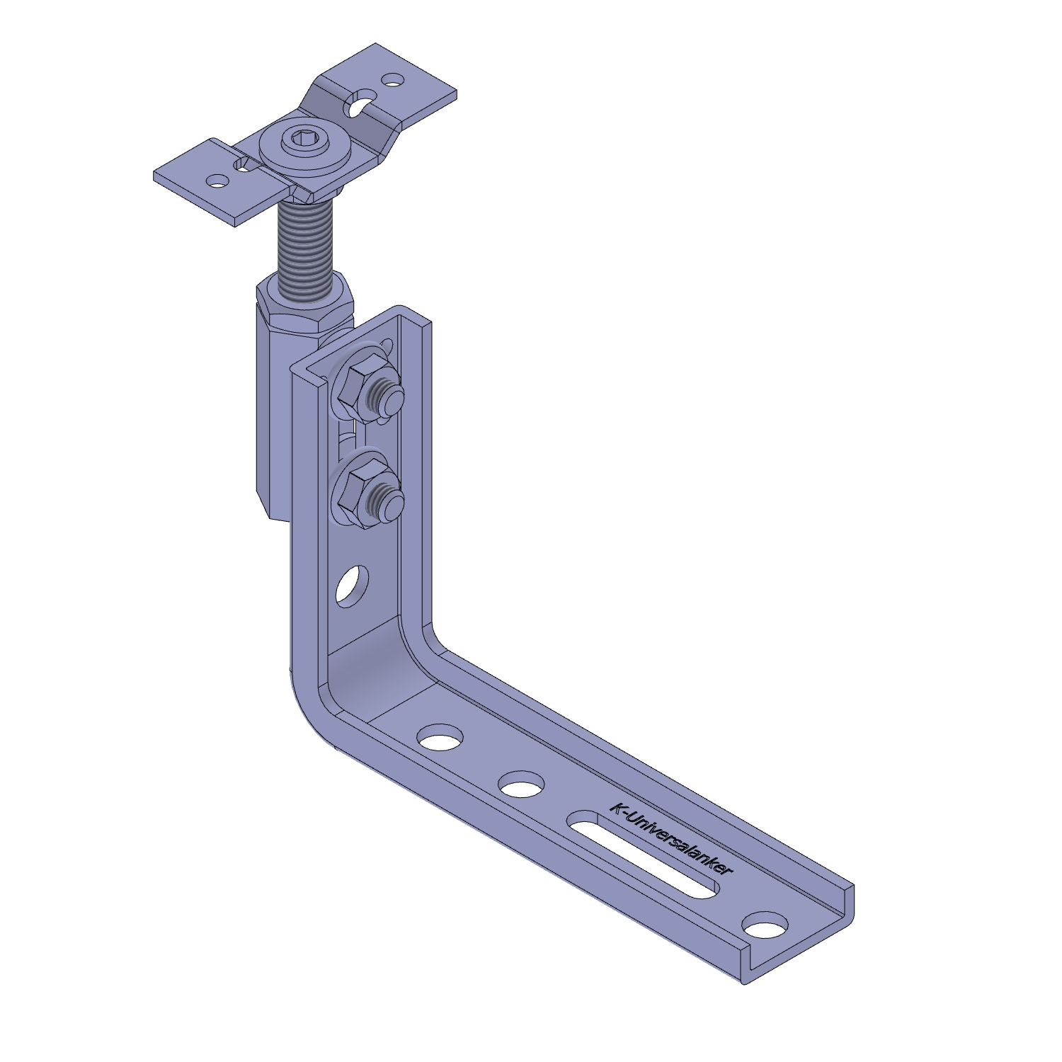 WU-Stütze-U95x140x3,0-M12x115-165