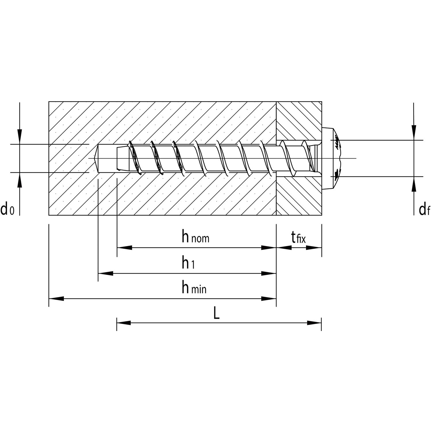 HECO-MMS plus HRK 7.5x 60 verzinkt