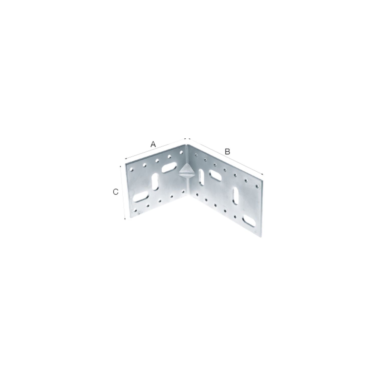 Positionswinkel easy-fix 150 mm verzinkt