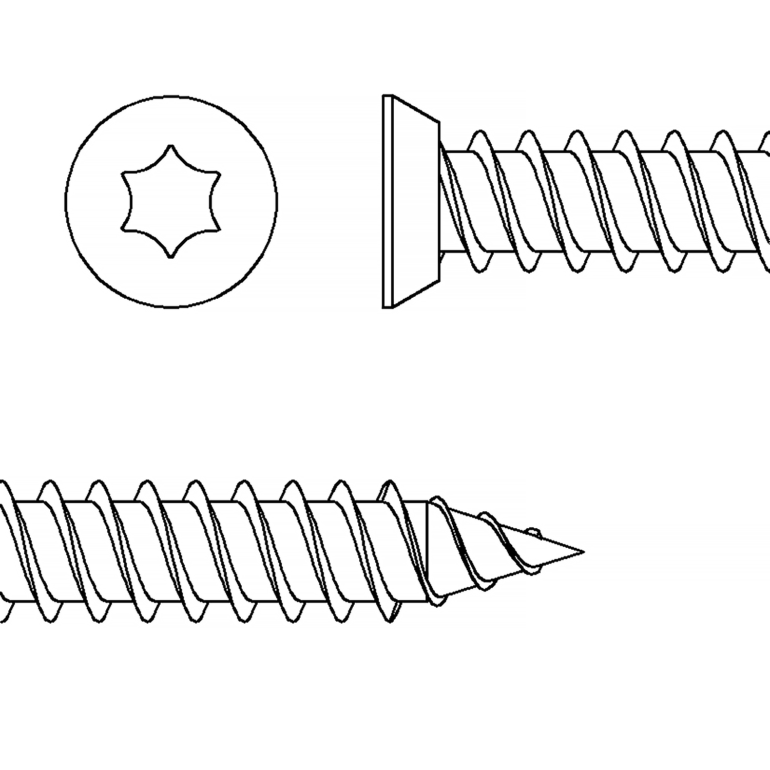 Fenstermontageschr. Ø7,5x72-SK
