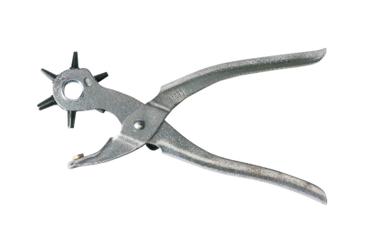 Revolverlochzange vernickelt 220mm