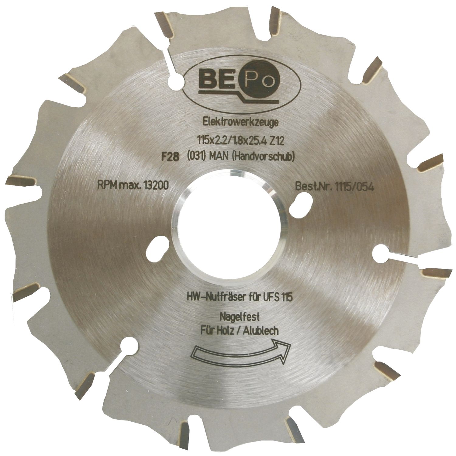 HW-Sägeblatt Bepo 115 Laminat MDF