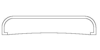 25mm D Mould - 2.5m length 