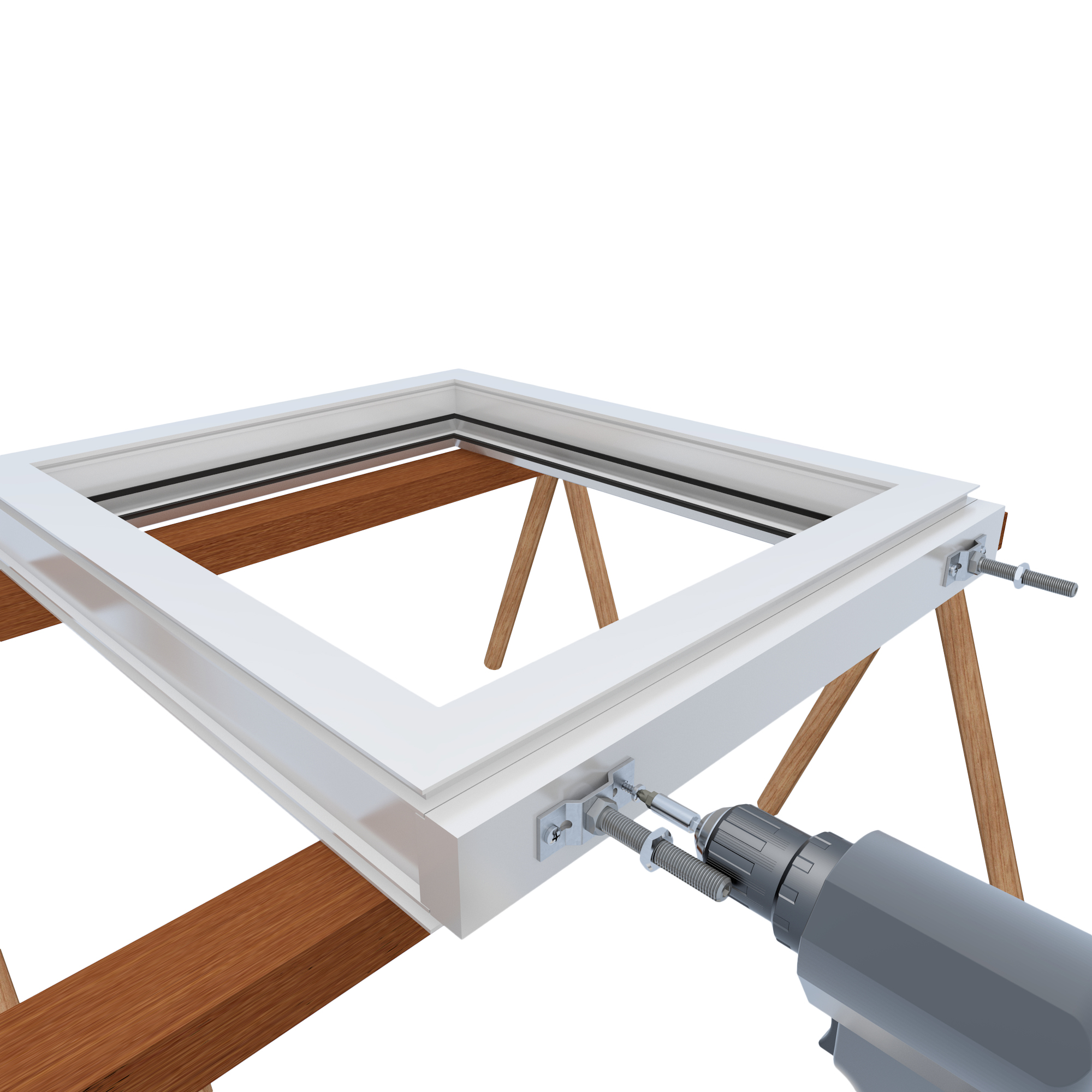 WU-Stütze-U65x120x3,0-M12x85-135