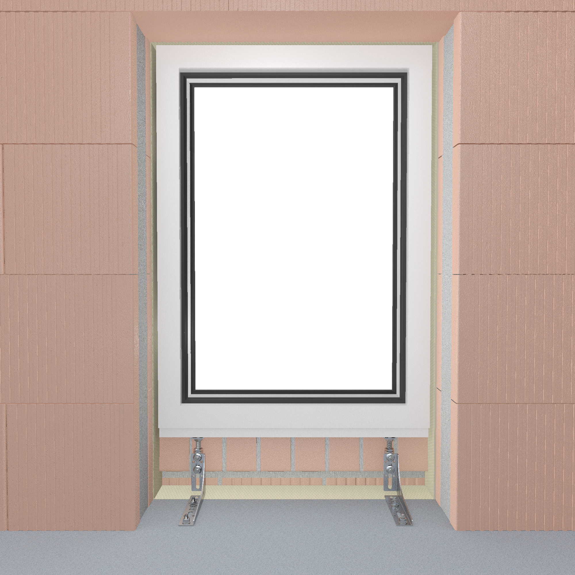 WU-Stütze-U65x120x3,0-M12x85-135