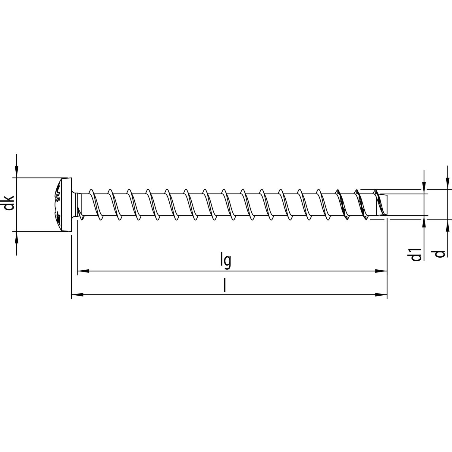 HECO-MMS plus HRK 7.5x 60 verzinkt